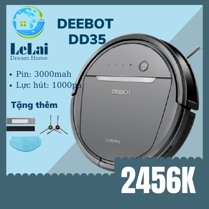 [CỰC BỀN] ROBOT HÚT BỤI LAU NHÀ ECOVACS DEEBOT DD35 OZMO 600 HÀNG MỚI 100% - LELAI SHOP