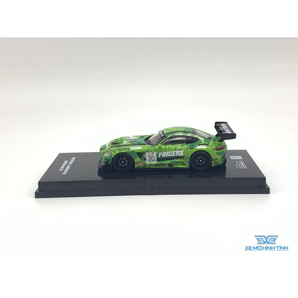 Xe Mô Hình Mercedes- AMG GT3 eRacing GP Hong Kong Season 1 1:64 Tarmac Works ( Xanh )