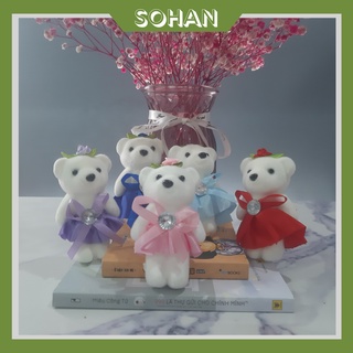 Gấu bông xốp trang trí hộp quà, bó hoa dễ thương - sohan food