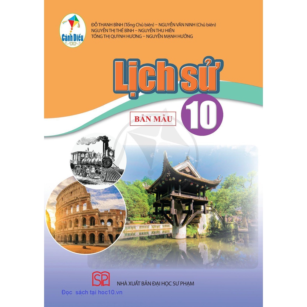 Sách Lịch sử 10 CD (Mới) và 3 tập nhãn vở 72 cái