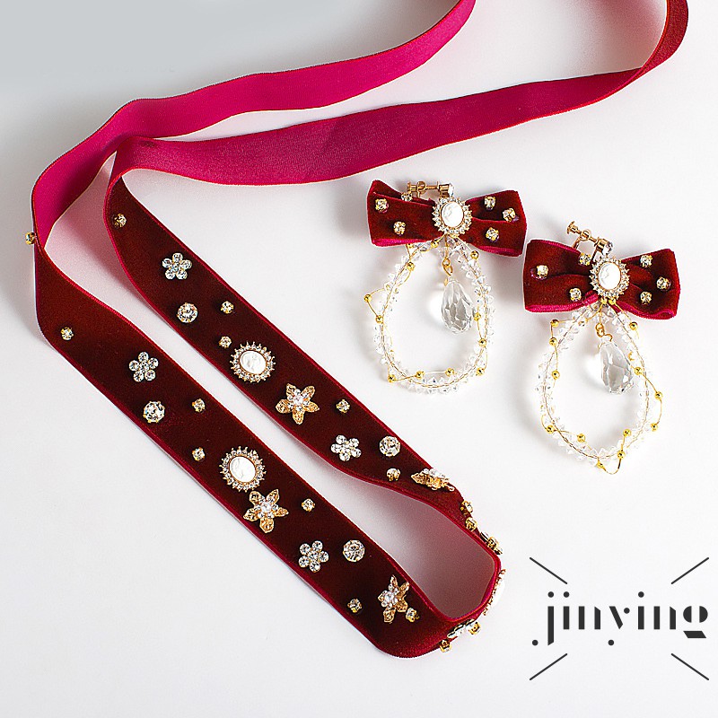 GETNOIVAS Vòng cài tóc đính đá phong cách Bohemian cho nữ