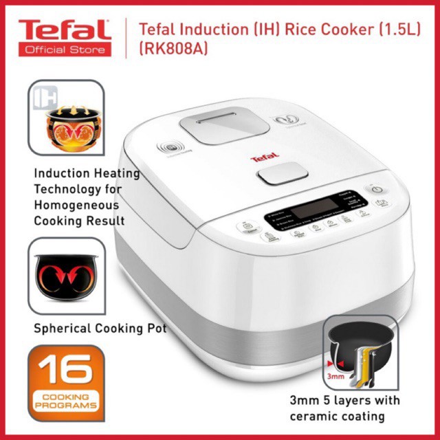 NỒI CƠM CAO TẦN TEFAL RK808168