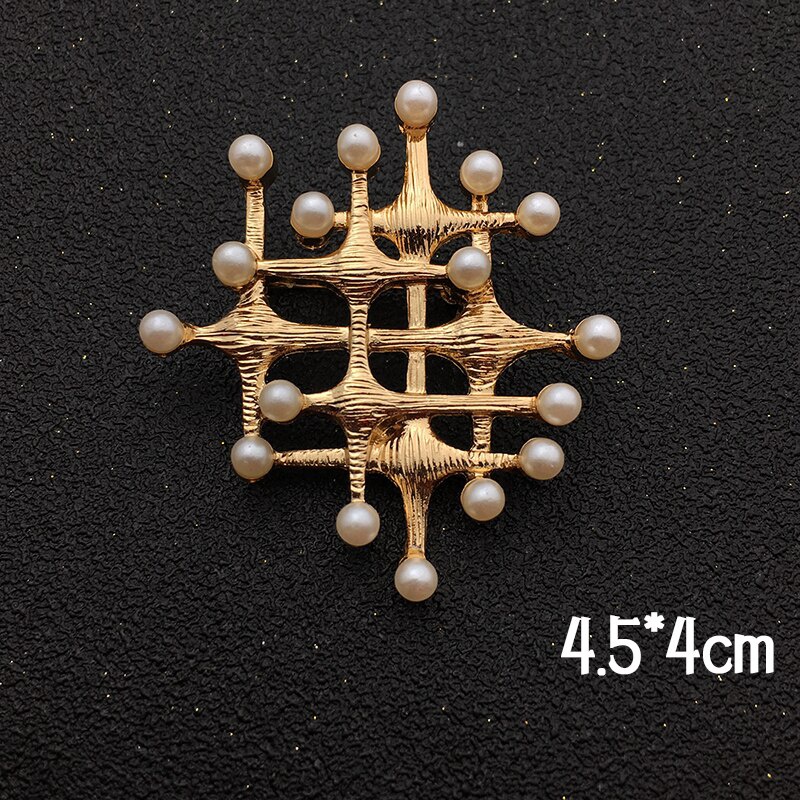 Trâm Cài Áo Kim Loại Kiểu Dáng Hình Học Phong Cách Retro