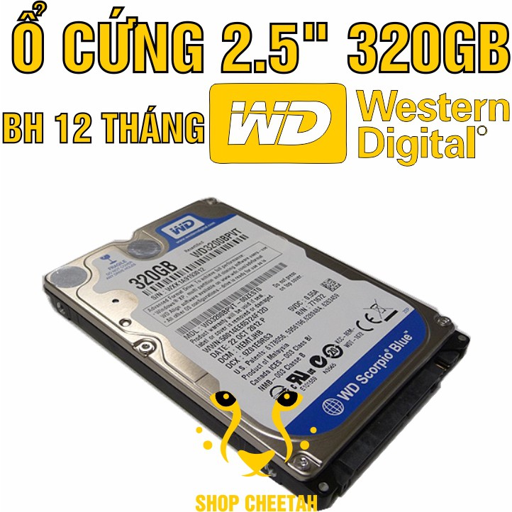 HDD 2.5” 500GB/320GB – Ổ cứng Laptop chính hãng Hitachi/Toshiba/Seagate/Western Digital – Bảo hành 12 tháng – Mới 99%