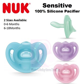 Ti giả nuk sensitive 100% silicone nguyên khối