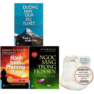Sách Combo: Ngọc Sáng Trong Hoa Sen+Hành Trình Về Phương Đông+Đường Mây Qua Xứ Tuyết Tặng Khẩu Trang Kháng Khuẩn