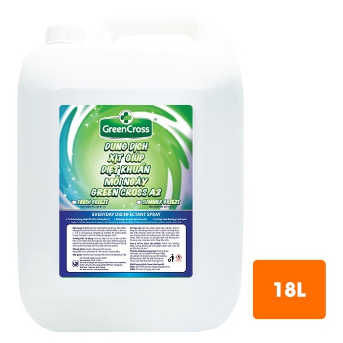 Xịt Diệt Khuẩn 🌈 HÀNG CHÍNH HÃNG 🌈 Dung dịch xịt diệt khuẩn GREEN CROSS A2 chai 500ML - Hương Mùa Hè | Greencross