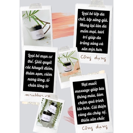 Tẩy Tế Bào Chết Body Cơ Thể ❤️ Freeship ❤️ Làm Sạch Giảm Sần Mụn Sáng Mịn Da Muối hồng Himalaya Body Scrub 200g | BigBuy360 - bigbuy360.vn