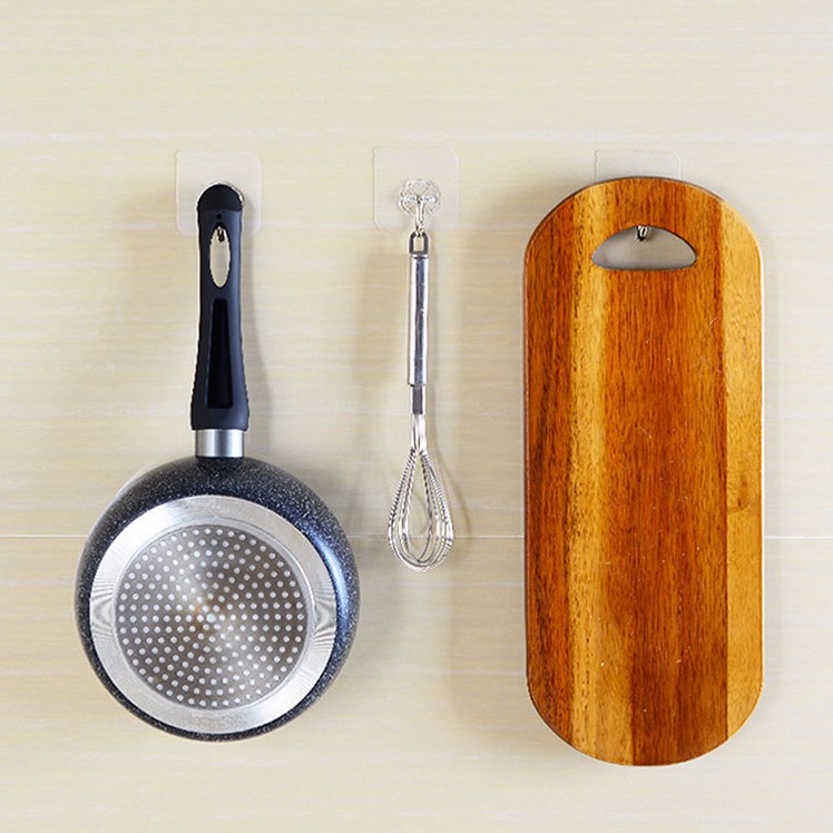 Móc Dán Tường Siêu Dính Chịu Lực 10 Kg Trong Suốt Jussy official