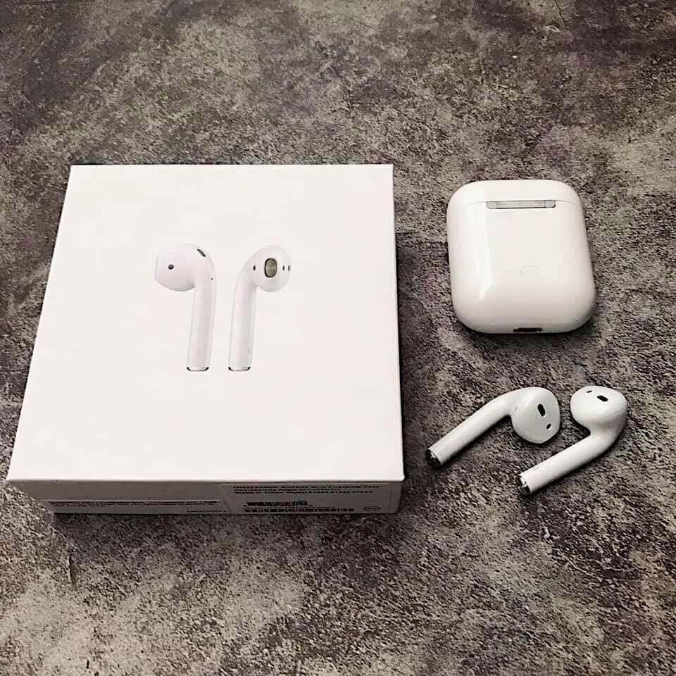 Tai Nghe [💕Airpods 2💕] Phiên Bản Cao Cấp 💖 Đổi Tên Định Vị Sạc Không Dây 💖 Kết Nối Cả IOS & Android