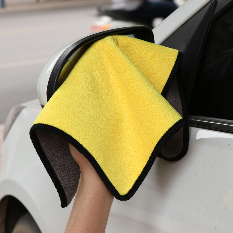 Khăn Lau Kính Chắn Gió Bằng Sợi Polyester Hai Mặt Siêu Thấm Hút Chất Lượng Cao
