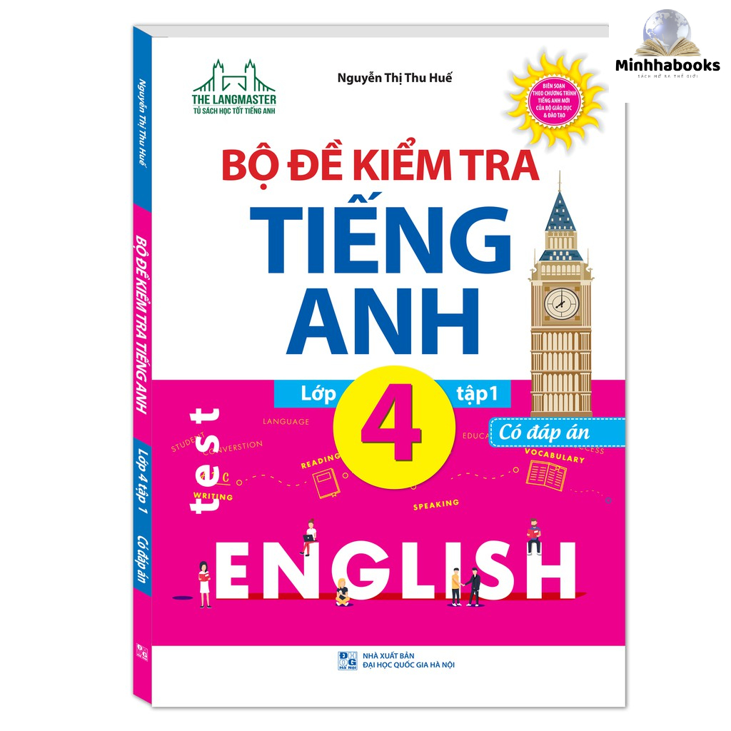 Sách - Bộ đề kiểm tra tiếng Anh lớp 4 tập 1 - Có đáp án