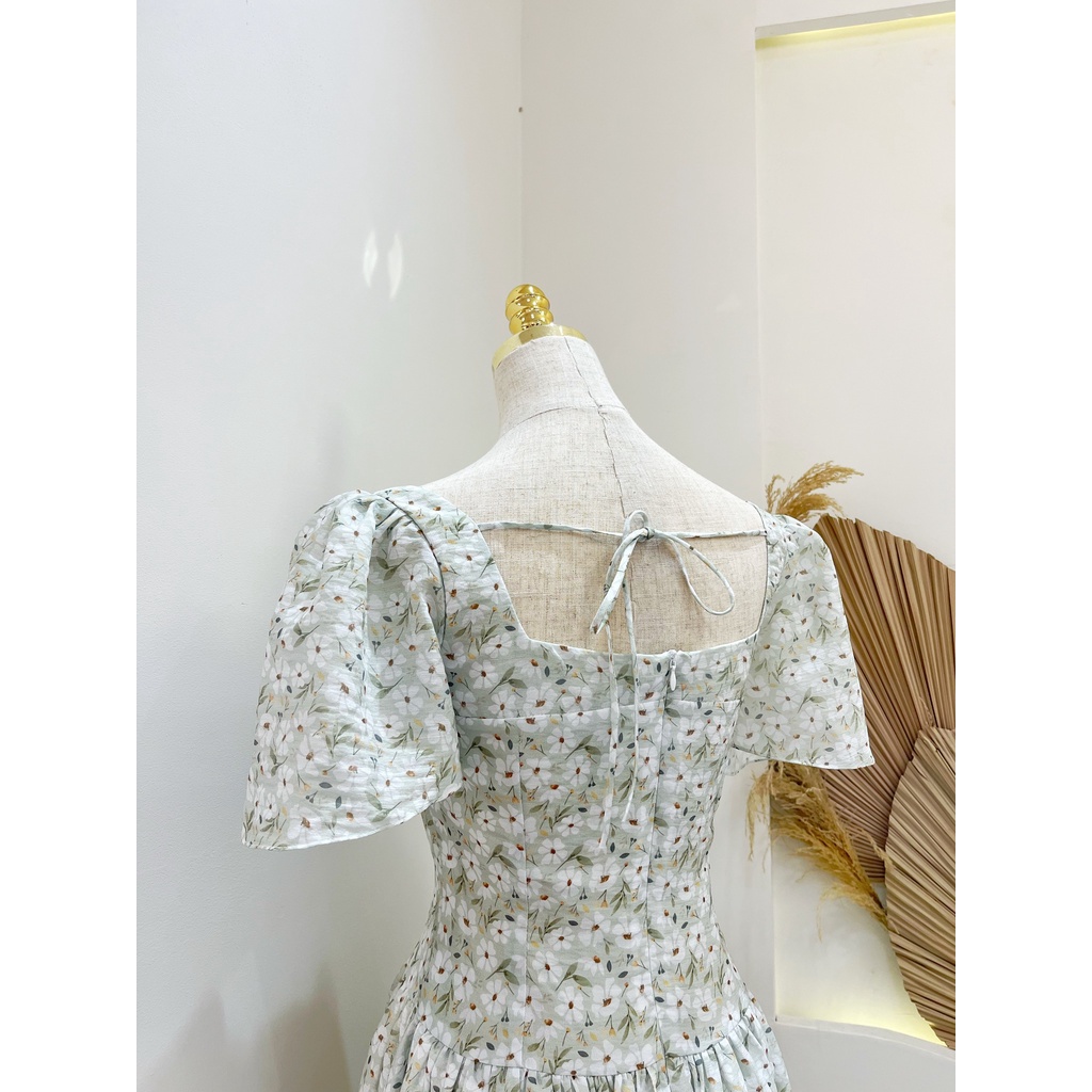 TIELA Đầm váy hoa cúc xanh - Daisybloom Dress