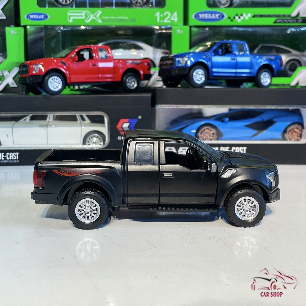 Xe mô hình bằng sắt Ford Ranger tỉ lệ 1:32 giá rẻ hãng MiniAuto màu đen