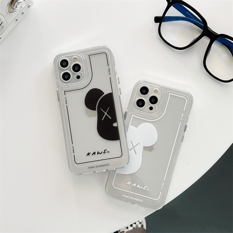 Ốp Điện Thoại Trong Suốt In Hình Gấu Hoạt Hình Cho iPhone 7+ 8+ 8 7 Plus 11 12 13 Pro MAX X XS MAX XR