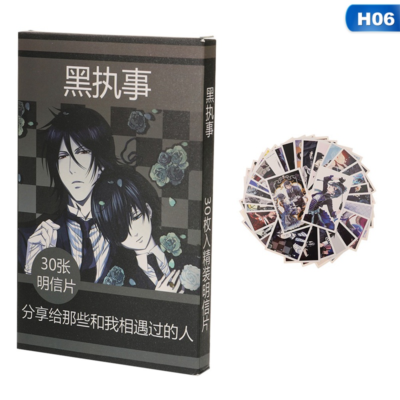flowersqueen Set 30 Tấm Bưu Thiếp In Hình Nhân Vật Anime Tokyo Ghoul
