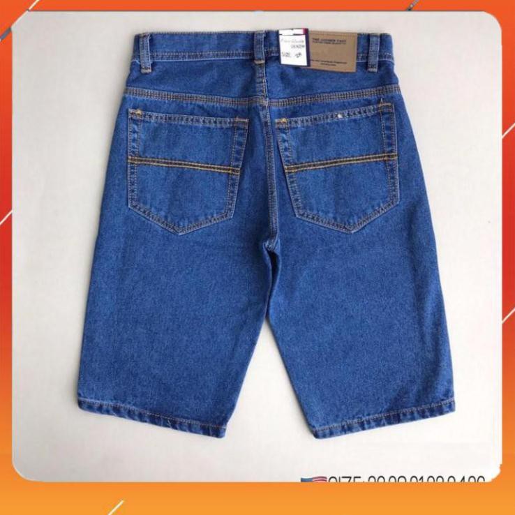 Quần short jean nam đơn giản (3 màu, ống suông) - có size 28-36 (50-90kg)