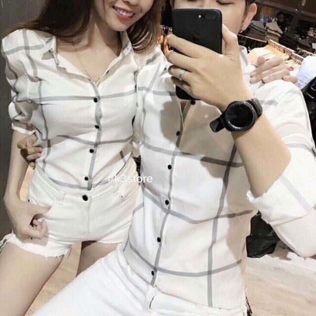 Áo cặp sơ mi lụa về hàng