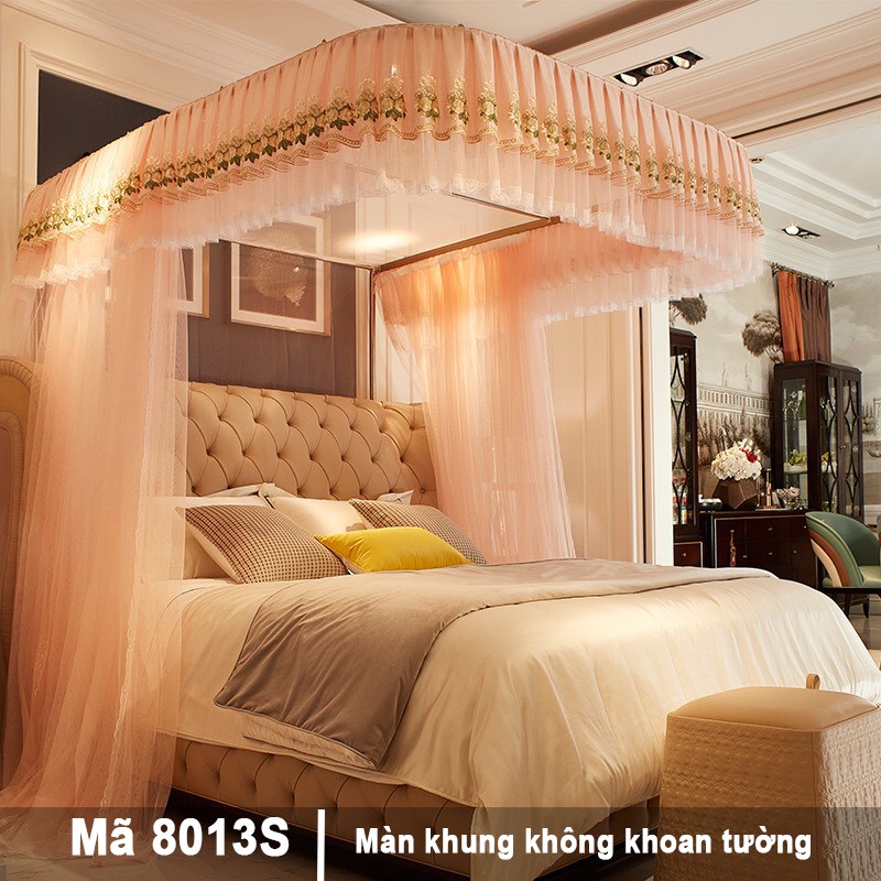 Mùng màn khung đẹp  không khoan tường chính hãng EASY DREAM ,chống muỗi trang trí phòng ngủ ,phòng cưới ,quà tặng