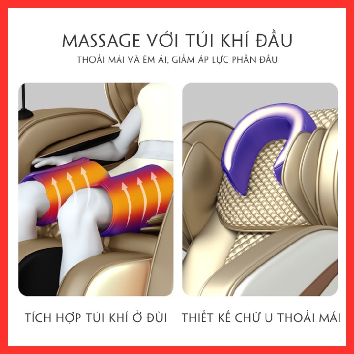 Ghế Massage Toàn Thân Cao Cấp, Ghế Matxa Cao Cấp, Ghế Massage Đa Năng Dùng Bằng Điều Khiển Cảm Ứng, Máy Mát Xa Toàn Thân