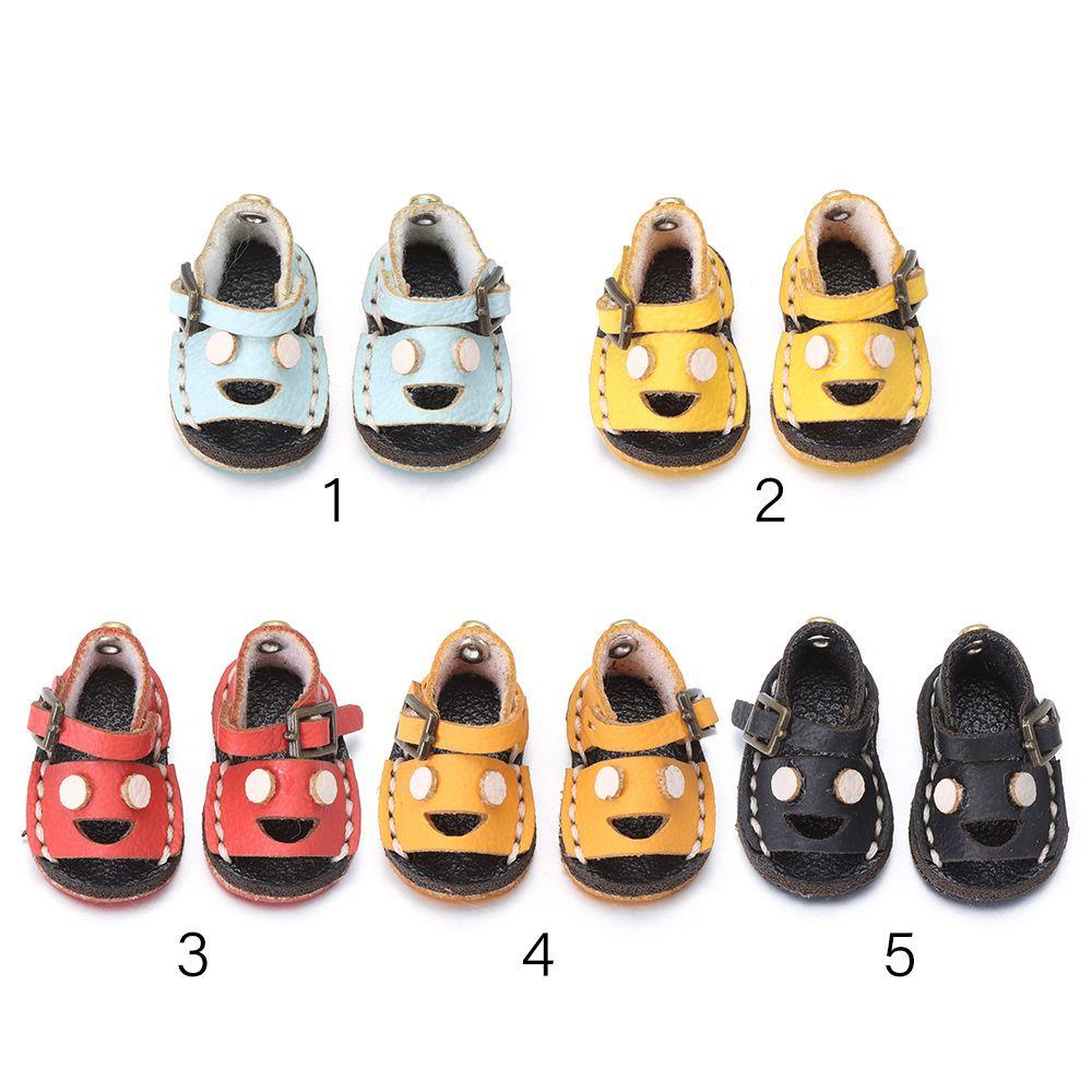 Giày Búp Bê Da Bò 1 / 12BJD Tỉ Lệ 1 / 11 OB11