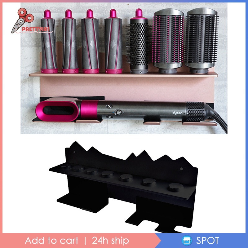 Giá Đỡ Máy Hút Bụi Dyson Airwrap [Prettyia1] Gắn Tường Phòng Tắm / Salon Tóc