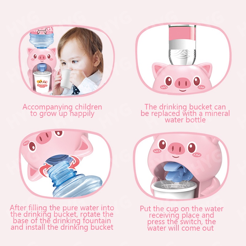 Bình Nước Đồ Chơi HYG Toys Hình Heo Con Xinh Xắn Dành Cho Trẻ