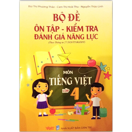 Sách - Bộ đề ôn tập kiểm tra đánh giá năng lực môn Tiếng Việt lớp 4