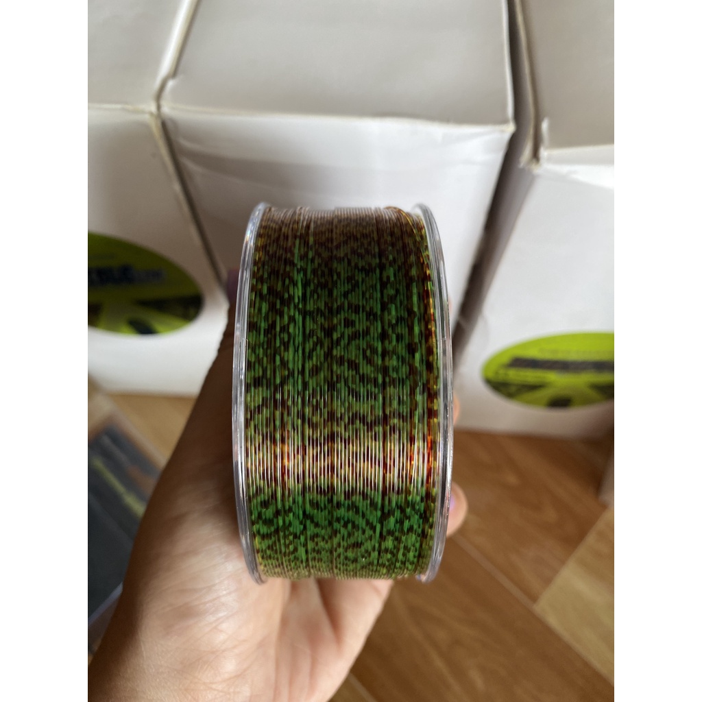 Cước câu MEGABARRA Invisible LINE 220m màu tàn hình