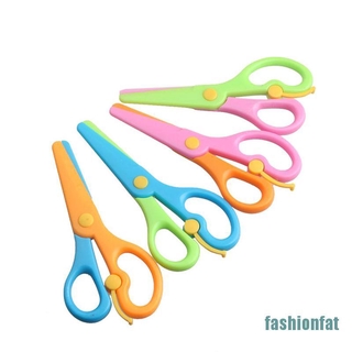 1pcs Mini Safety Round Head Plastic Scissors Student Kids Paper Cutting Supplies