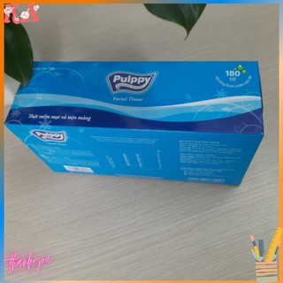 Hộp 180 Tờ Khăn Giấy Lụa Pulppy