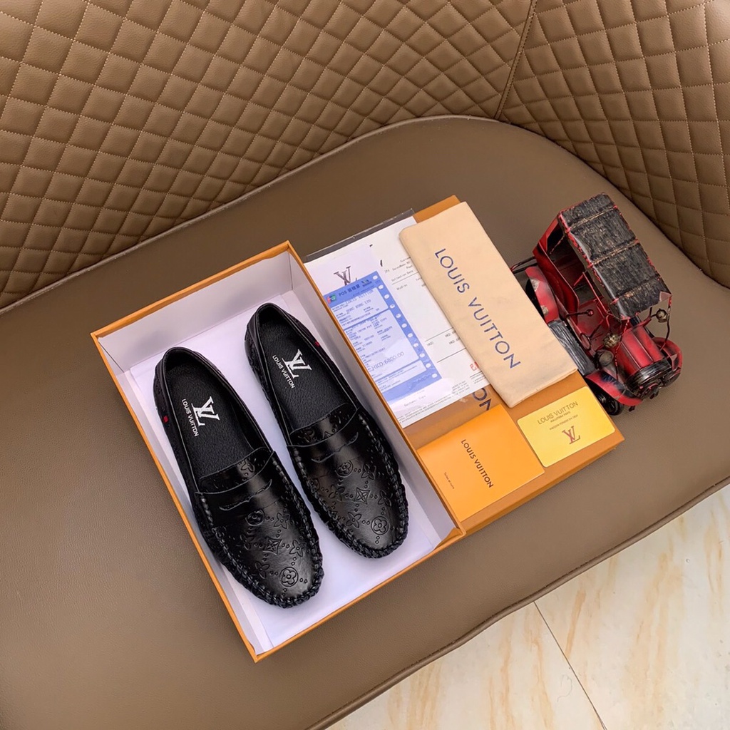 Giày lười nam da thật Louis Vuitton LV thiết kế sang trọng và thanh lịch mang đến sự cao cấp