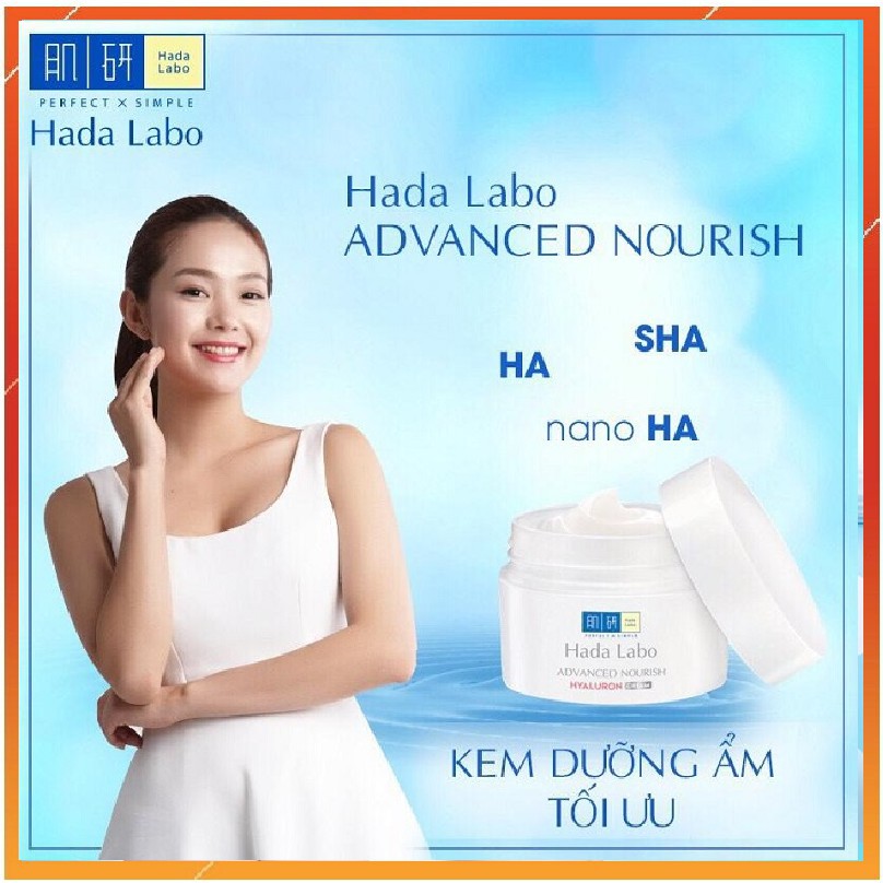 ✅ (CHÍNH HÃNG) Hada Labo Advanced Nourish Hyaluron Cream - Kem Dưỡng Ẩm Tối Ưu