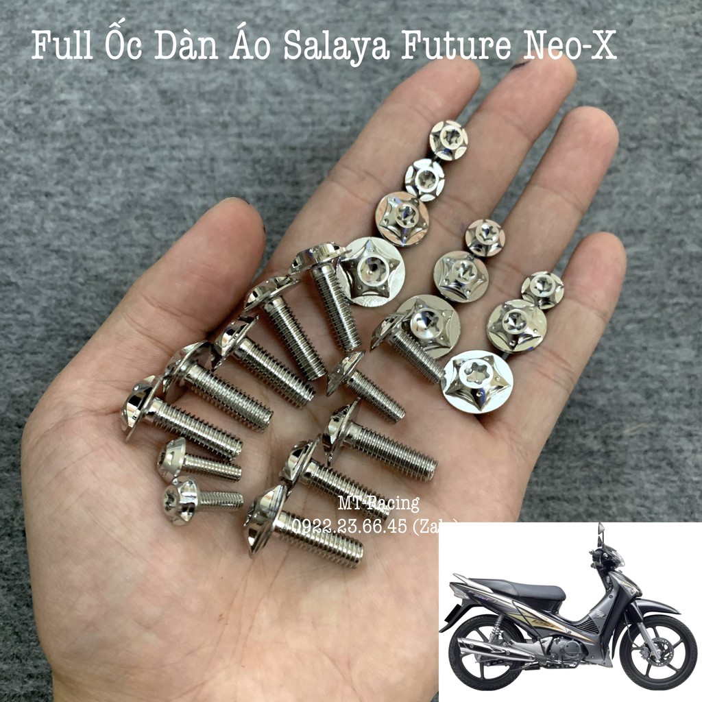 Full Ốc Áo Salaya Cho Future Neo, Future X Chuẩn Inox304 Có Bảo Hành