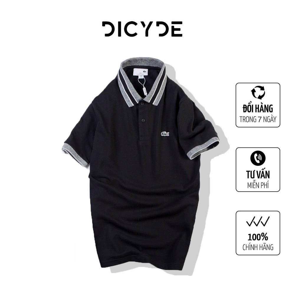 Áo polo nam cổ bẻ tay ngăng DICYDE cotton 100% chất thấm hút thoáng khí vải cotton form Regular Fit