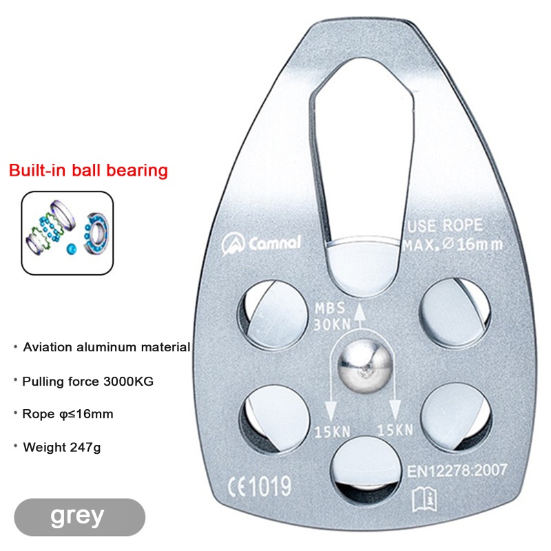 Ròng Rọc Nhôm 30KN Chuyên Dụng Cho Leo Núi / Cứu Hộ Di Động