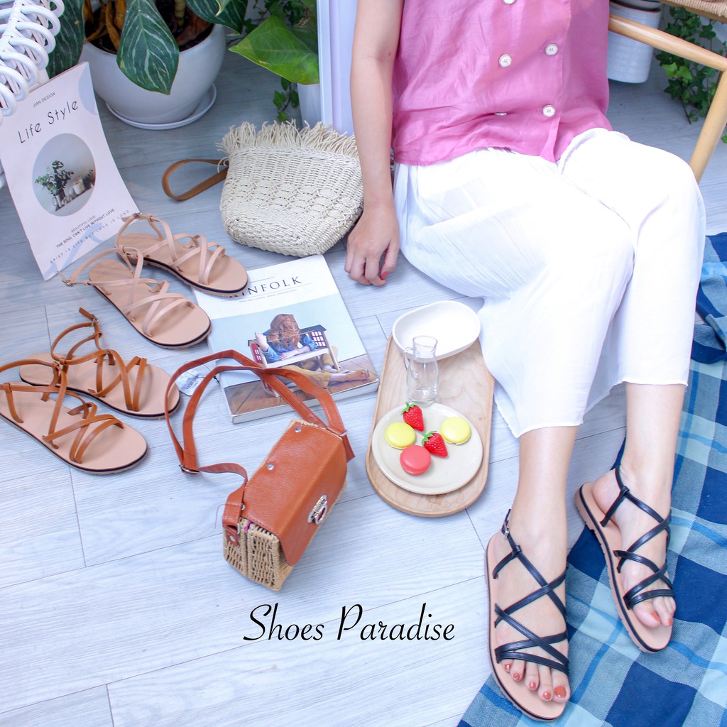 GIÀY SANDAL DÂY MẢNH Cá tính SANDAL NỮ SHOES PARADISE