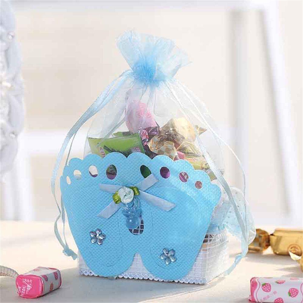 CHOOKEY Bộ 12 Hộp Đựng Kẹo Hình Dấu Chân Sáng Tạo