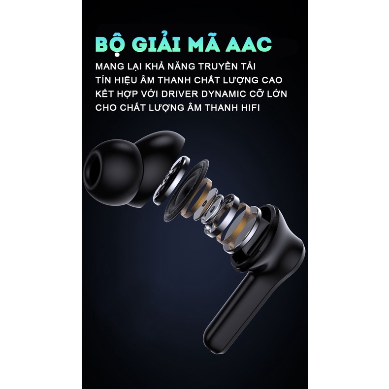 Tai nghe bluetooth 5.3 gaming Y28 tai phone không dây nghe nhạc nhét tai thể thao chơi game không độ trễ chống ồn