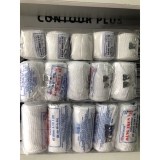 (0.05mx3m 1 móc) Cuộn Băng Gạc Co Giãn,băng chun,Băng thun vải y tế co giãn (1 móc, 2 móc - 3 móc, 4 móc) Bảo Thạch