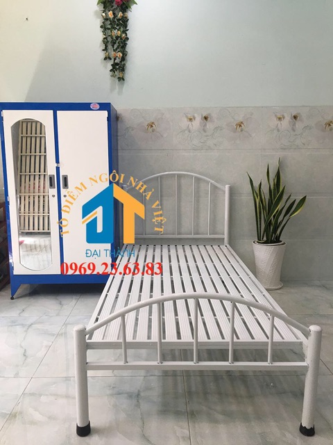 Giường sắt mỹ nghệ cao cấp 1m2x2m