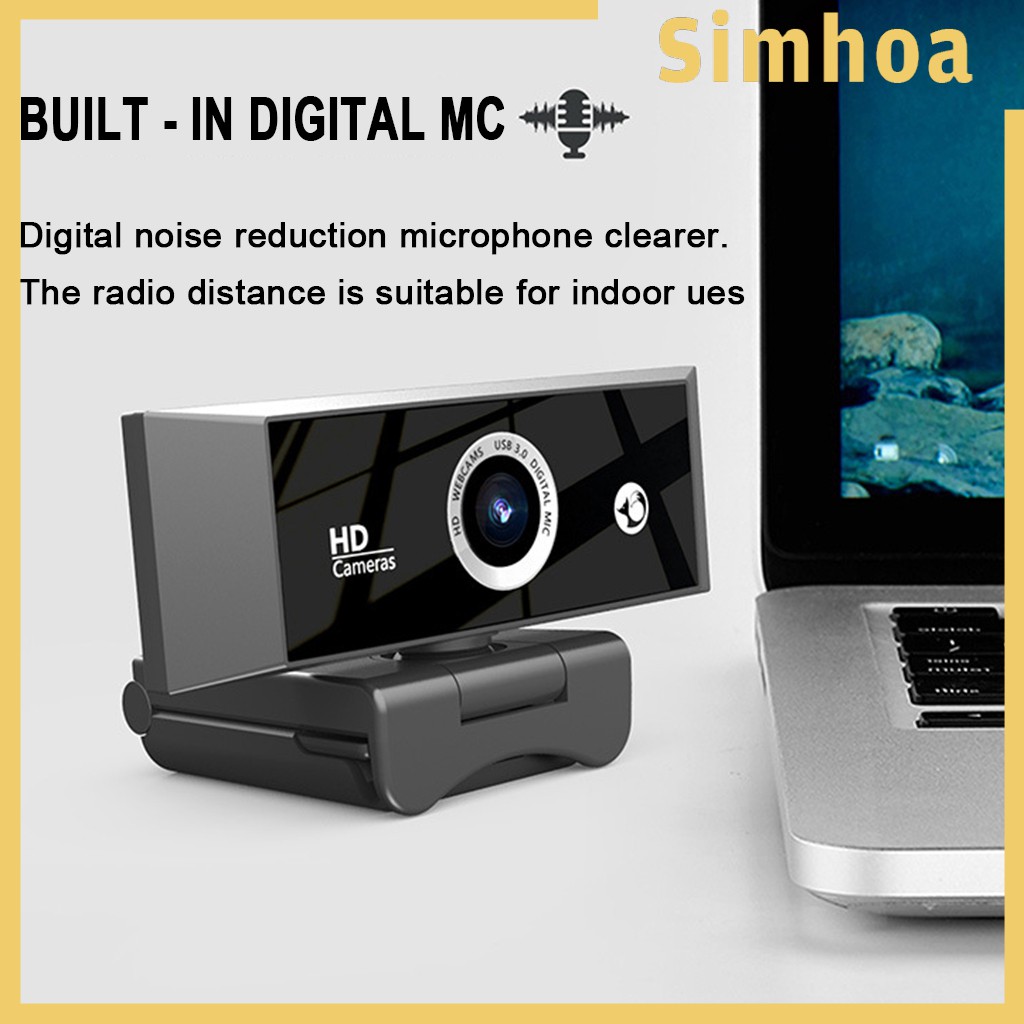 Webcam Usb Kèm Micro Thiết Kế Đơn Giản Dễ Lắp Đặt Tiện Dụng Cho Máy Tính / Laptop