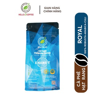 Cafe nguyên chất túi Zipper ENERGY Hello 5 Coffee - Túi 250g - (Giảm mạnh)