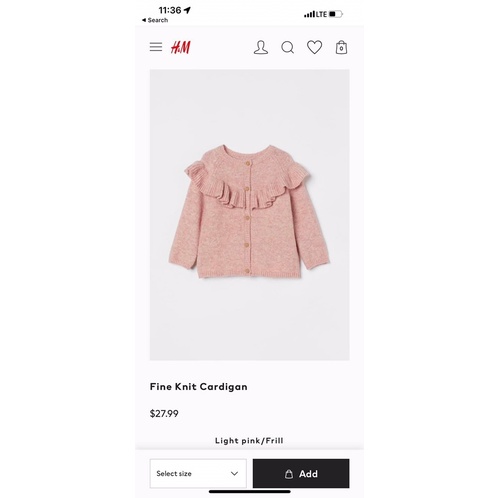 Len cardigan 2 màu cực xinh, hàng dư xịn hm.