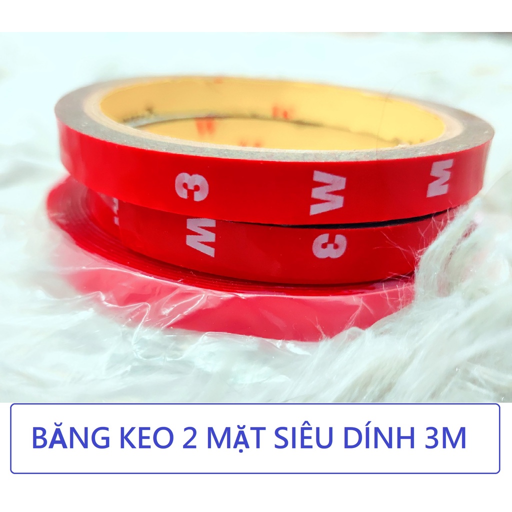 Băng Keo 3M Băng Keo Dính 2 Mặt Siêu Dính - Băng Keo 2 mặt 3M Kích thước 3mx10mm