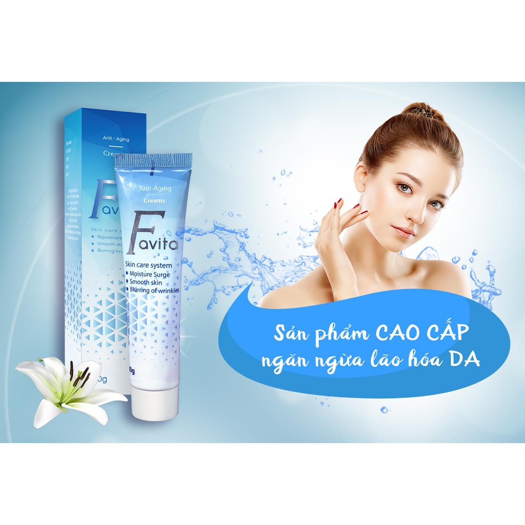 ✅ Kem chống lão hóa Favita (Mẫu Mới)👍[Freeship] ❤️  Tặng Kèm Mặt Nạ Dưỡng Trắng Da Hiệu Quả [Chính Hạng Nhà Thuốc]