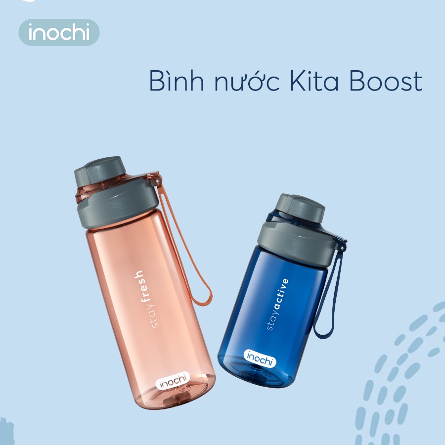 Bình nước Inochi (Kita Boost) - nhựa Tritan cao cấp, BPA free