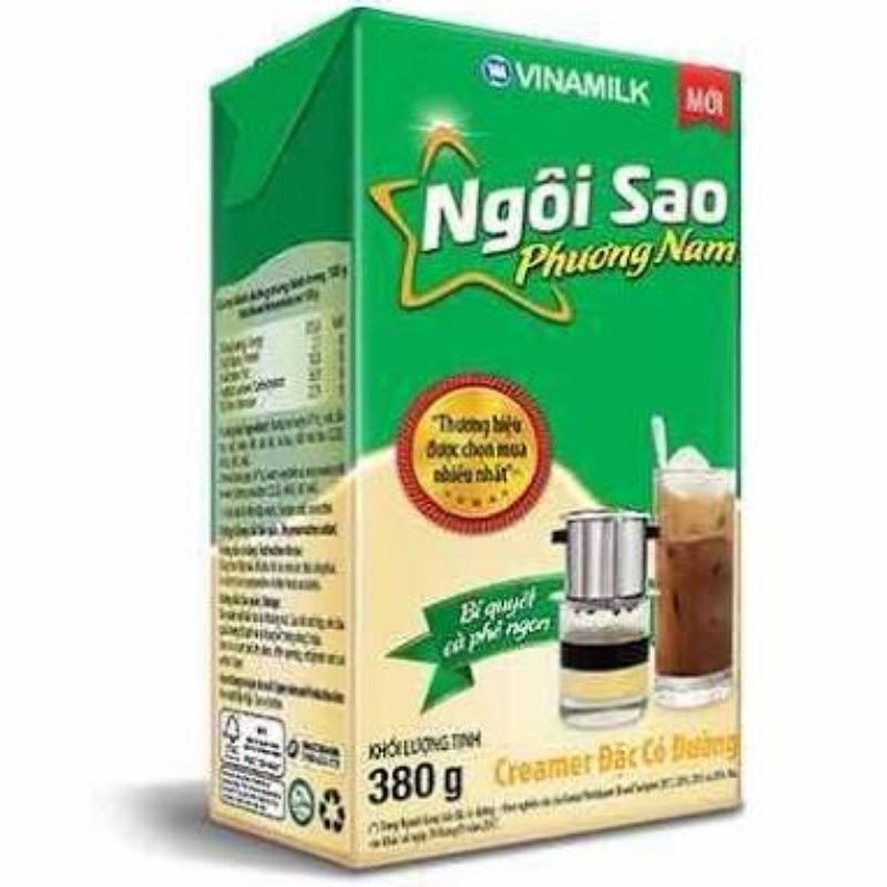 Sữa đặc ngôi sao phương nam 380g hộp giấy tiện lợi