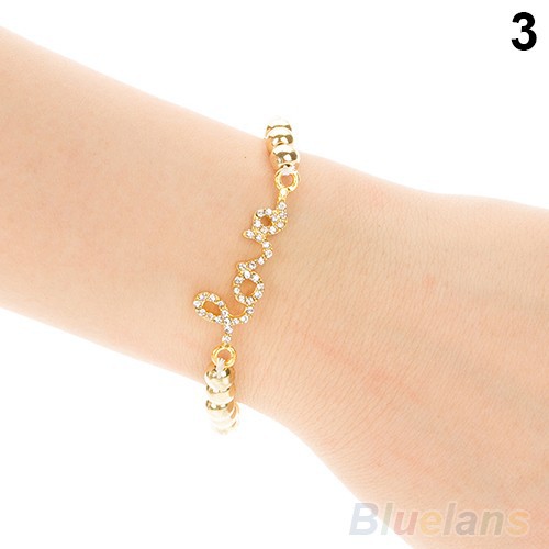 Vòng tay đính đá nhân tạo độc đáo lấp lánh sang trọng dành cho nữ | BigBuy360 - bigbuy360.vn