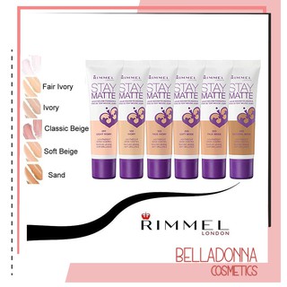 Kem nền kiềm dầu hoàn hảo Rimmel Stay Matte Liquid Mousse Foundation 30ml